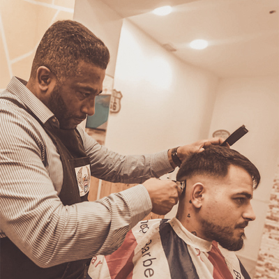 Alaa cutting hair